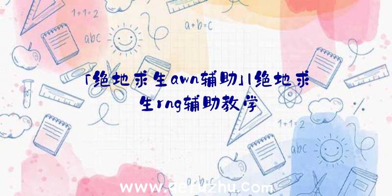 「绝地求生awn辅助」|绝地求生rng辅助教学